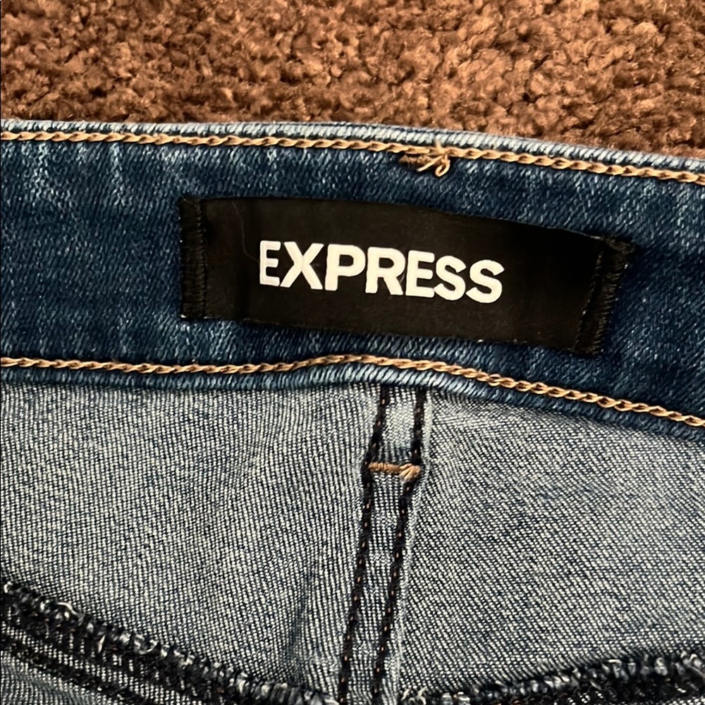 Express High Rise Ankle Jeans - Picture 4 of 5